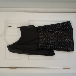 One Shoulder Black Dress